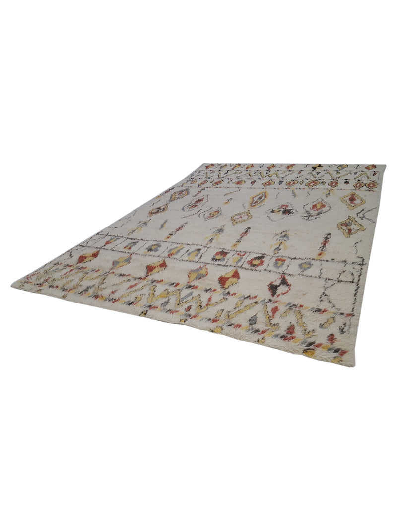 Pacific Moroccan MO-06 Ivory Multi Transitional Hand Knotted Rug