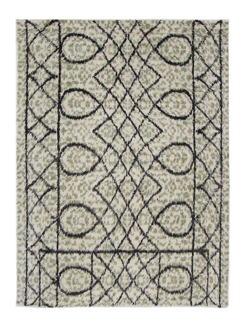 Pacific Moroccan Ivory Sage Charcoal Transitional
