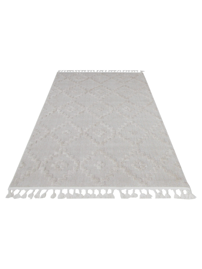 Pacific Moroccan Fes DN73T Ivory Ivory Modern Power Loom Rug
