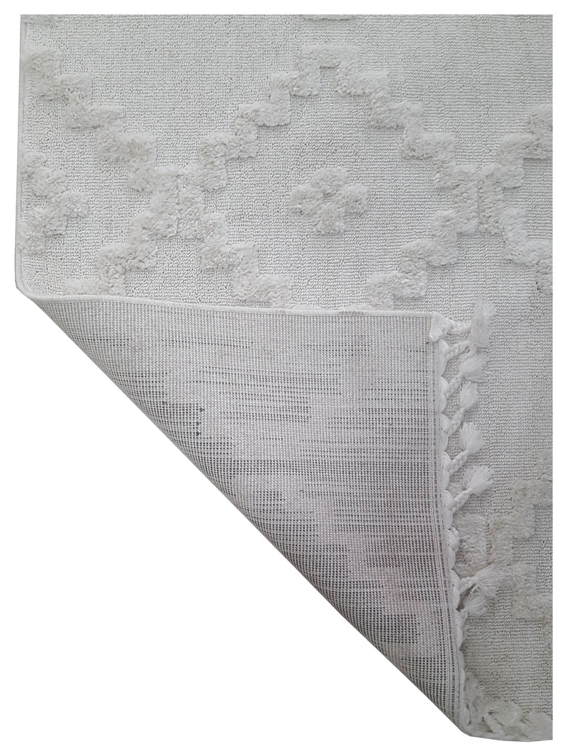 Pacific Moroccan Fes DN73T Ivory Ivory Modern Power Loom Rug