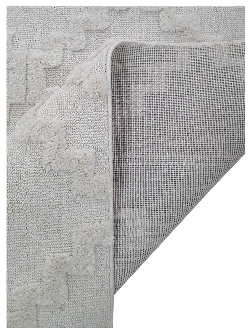 Pacific Moroccan Fes DN73T Ivory Ivory Modern Power Loom Rug