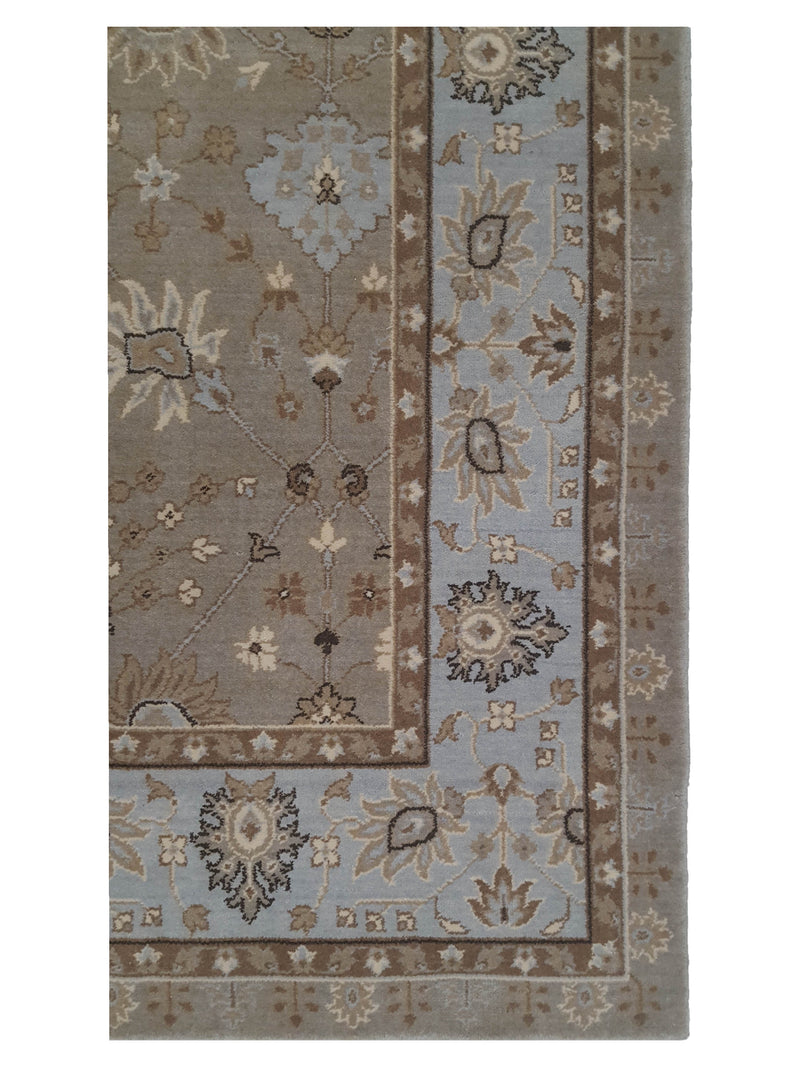 Aira Pahari U-0304BG Blue Grey Traditional Wilton Rug