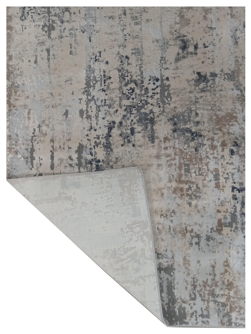 Pacific Invista IN432 Cream Grey Modern Power Loom Rug