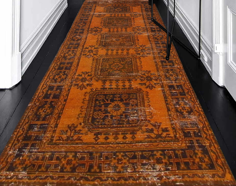 Fasa Kayseri 2030 Aubergine Tan Traditional Hand Knotted Rug