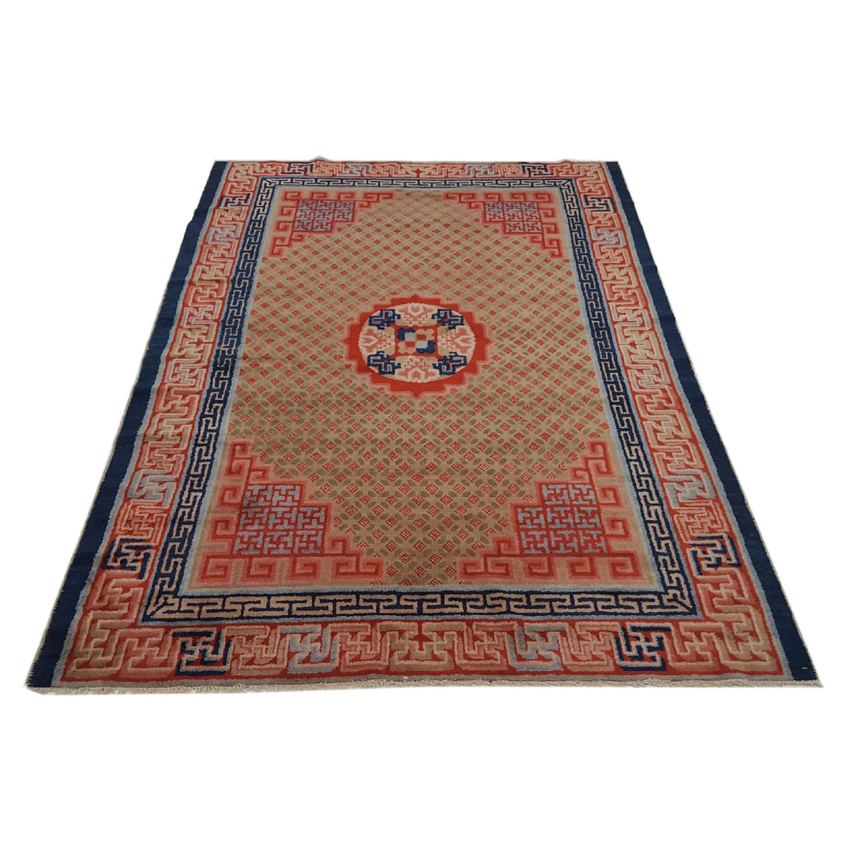 Fasa Antique Peking 2048 Green Rust Traditional Antique Rug