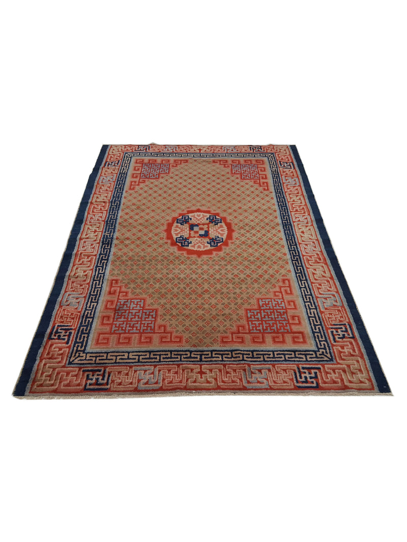 Fasa Antique Peking 2048 Green Rust Traditional Antique Rug