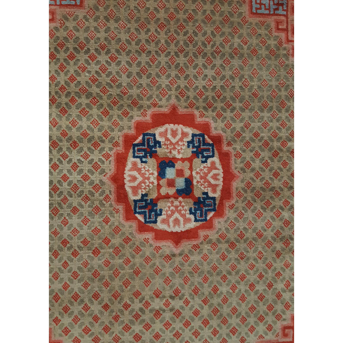 Fasa Antique Peking 2048 Green Rust Traditional Antique Rug