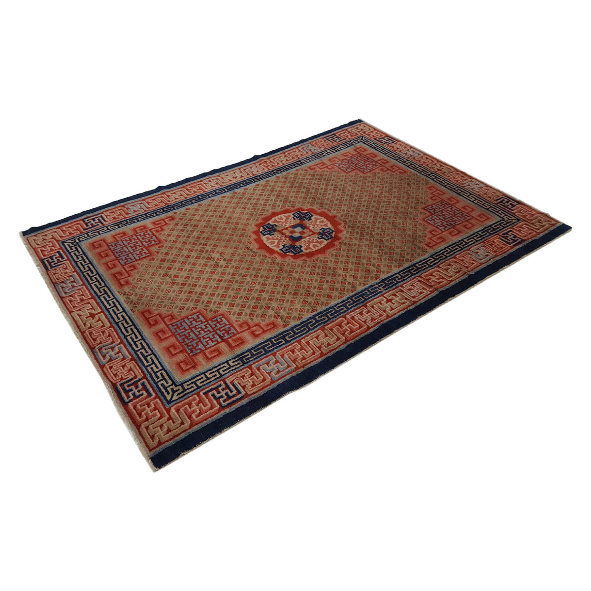 Fasa Antique Peking 2048 Green Rust Traditional Antique Rug