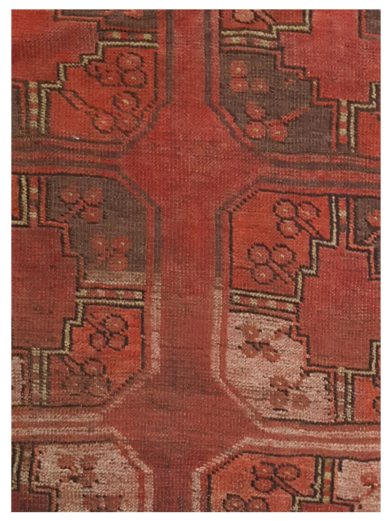 Fasa Antique Turkmen 2063 Rust Rust Traditional Antique Rug