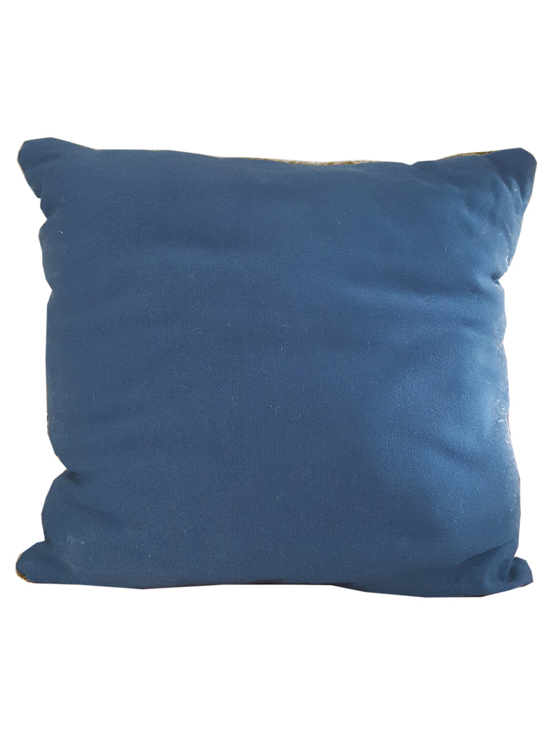 Pacific Pillow 2090 Navy Orange Pillow Hand Knotted Rug