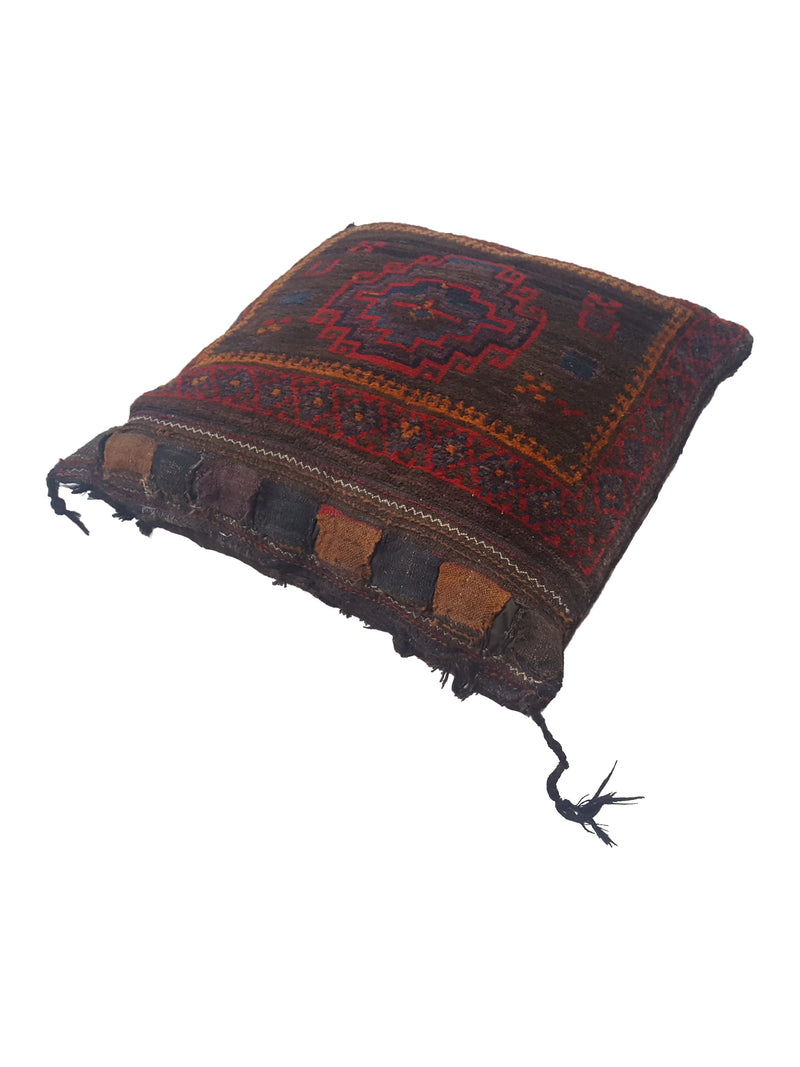 Pacific Pillow 2100 Black Multi Pillow Hand Knotted Rug