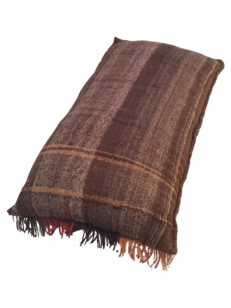 Pacific Pillow 2101 Samen Brown Pillow Hand Knotted Rug