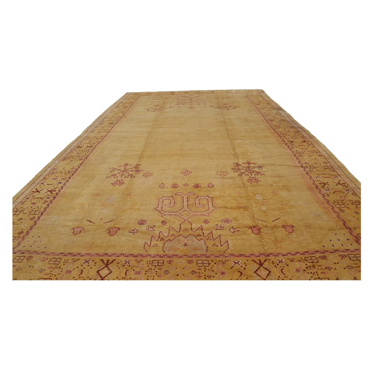 Fasa Antique Angora 2171 Gold Gold Traditional Antique Rug