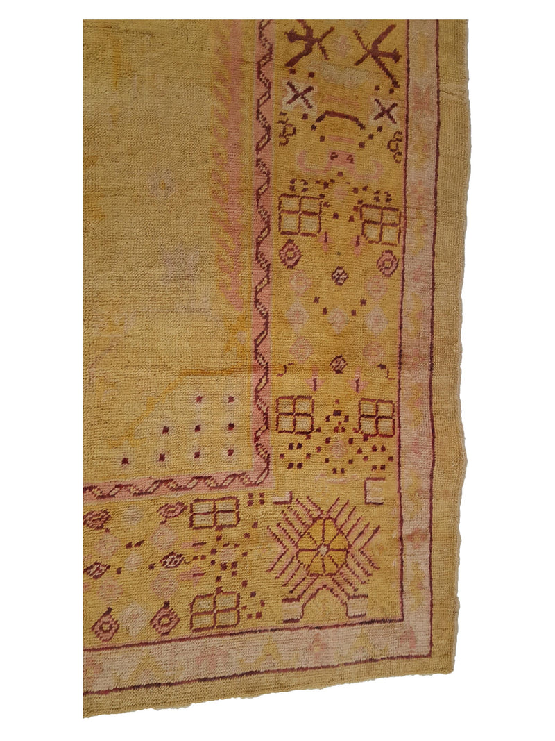 Fasa Antique Angora 2171 Gold Gold Traditional Antique Rug