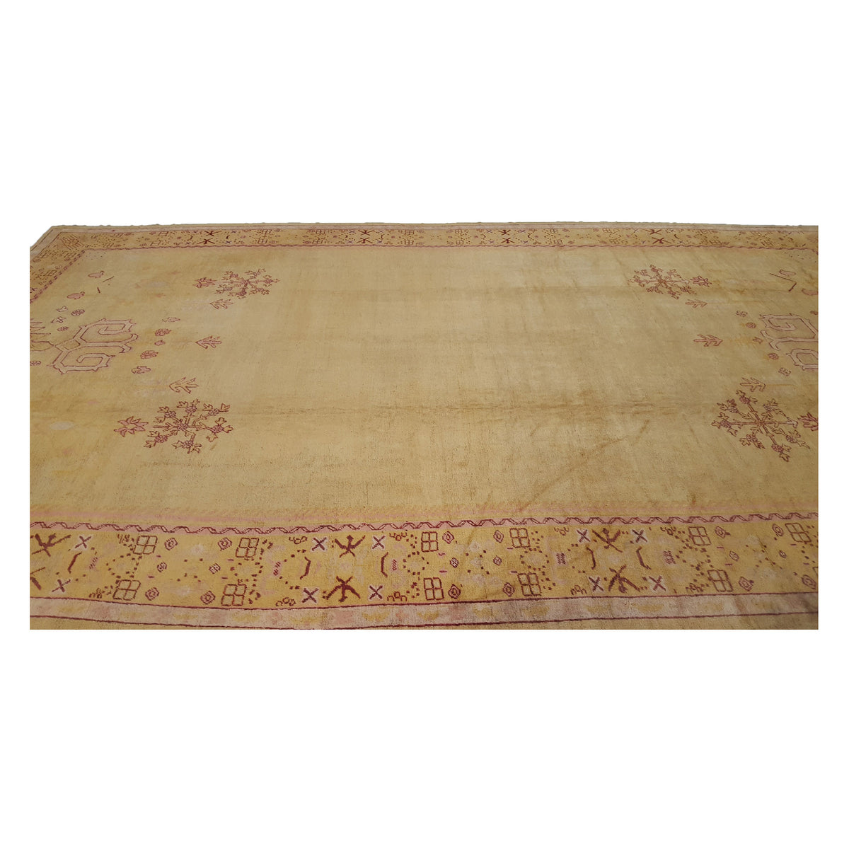 Fasa Antique Angora 2171 Gold Gold Traditional Antique Rug