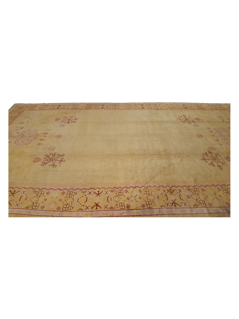 Fasa Antique Angora 2171 Gold Gold Traditional Antique Rug