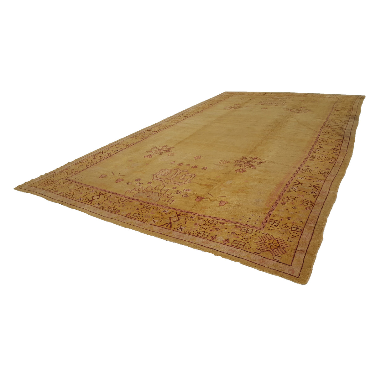 Fasa Antique Angora 2171 Gold Gold Traditional Antique Rug