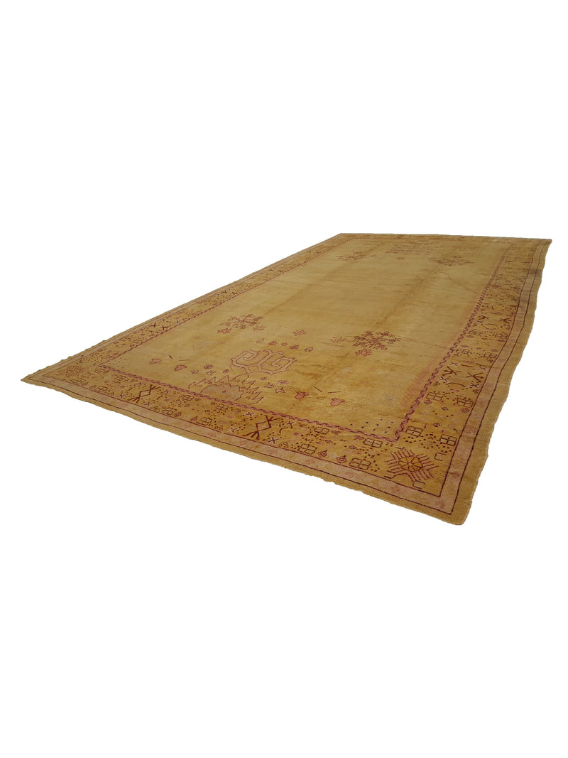 Fasa Antique Angora 2171 Gold Gold Traditional Antique Rug