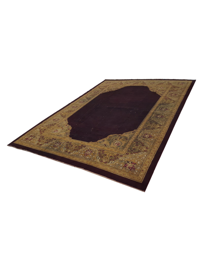 Fasa Antique Agra 2260 Burgundy Gold Traditional Antique Rug