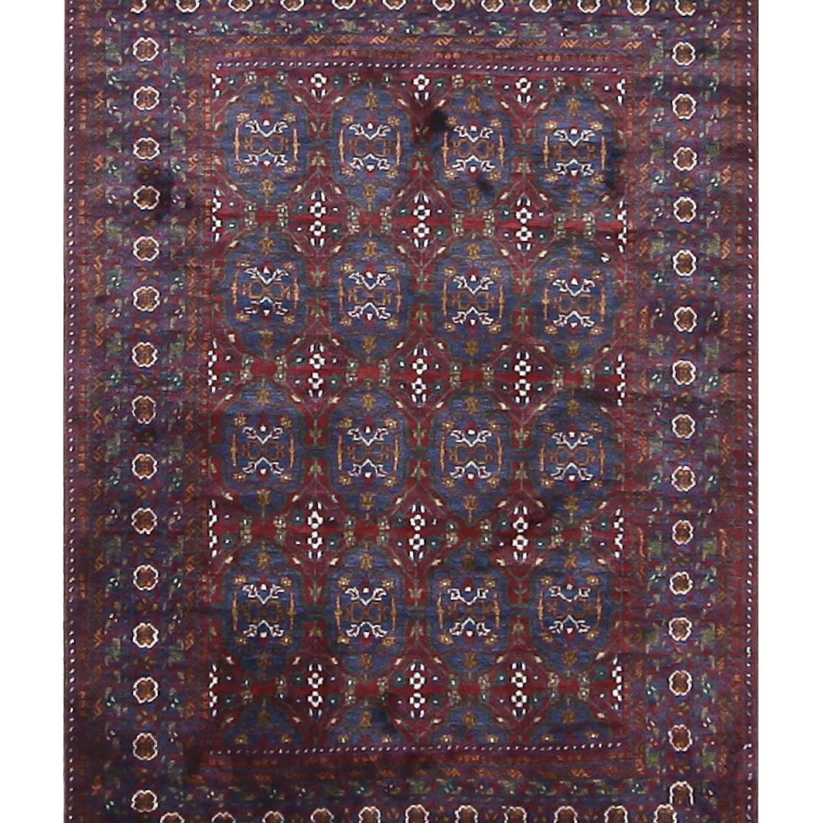 Pacific Afghan Silk  Burgundy Burgundy Traditional