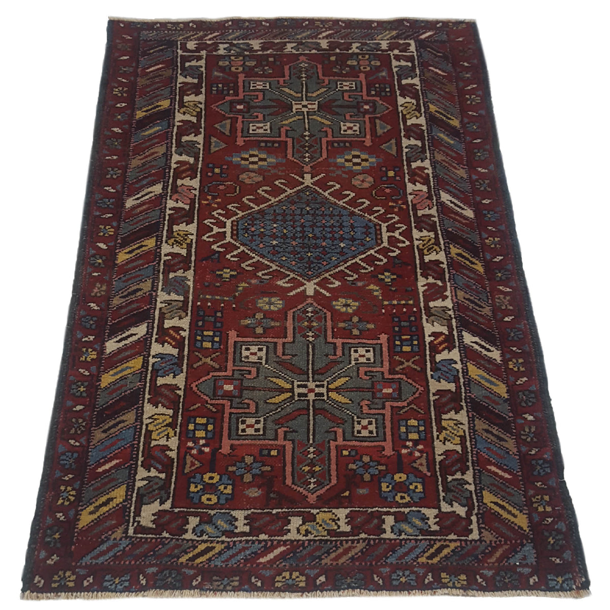 Fasa Antique Karajah 2495 Red Rust Traditional Antique Rug