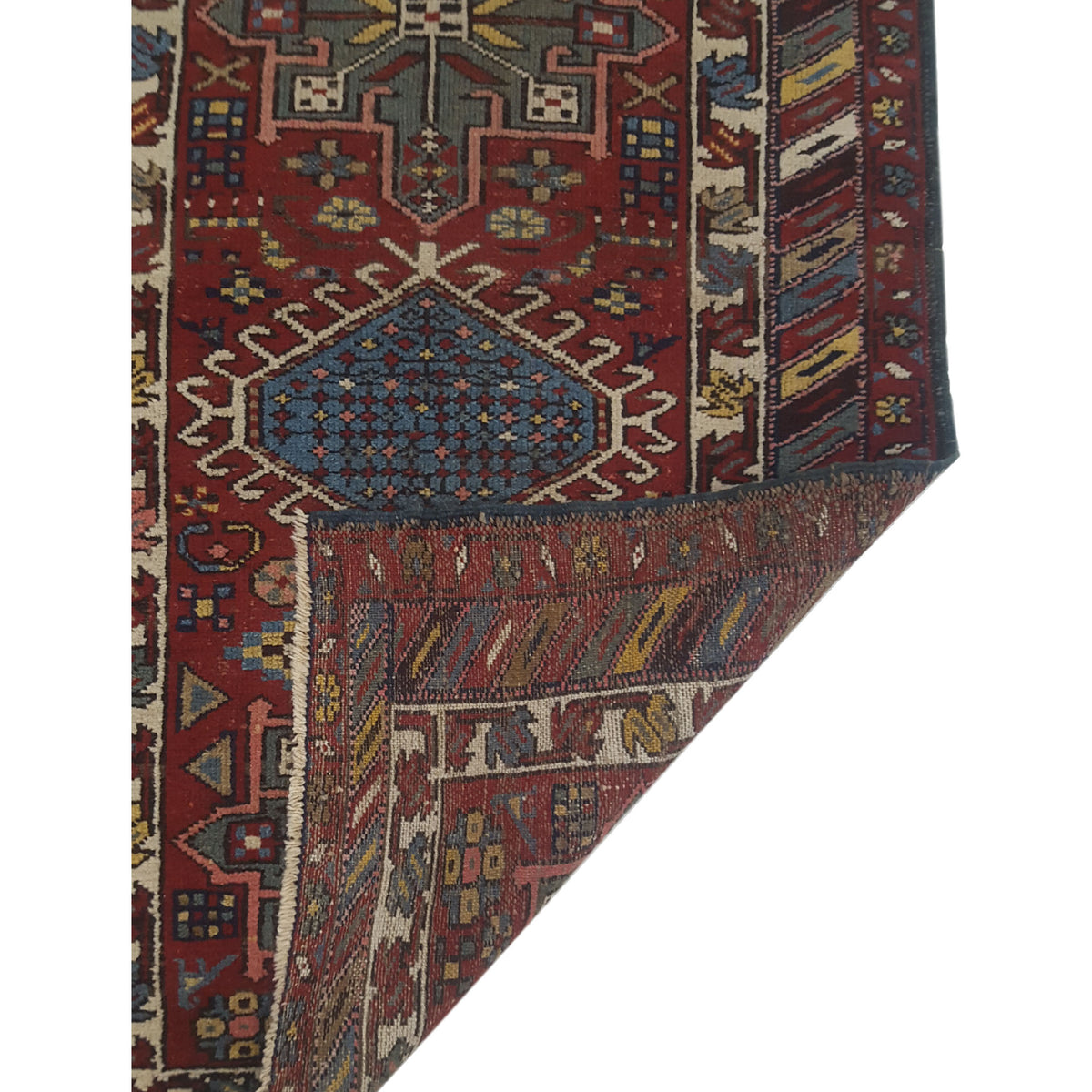 Fasa Antique Karajah 2495 Red Rust Traditional Antique Rug