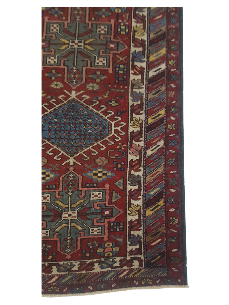 Fasa Antique Karajah 2495 Red Rust Traditional Antique Rug