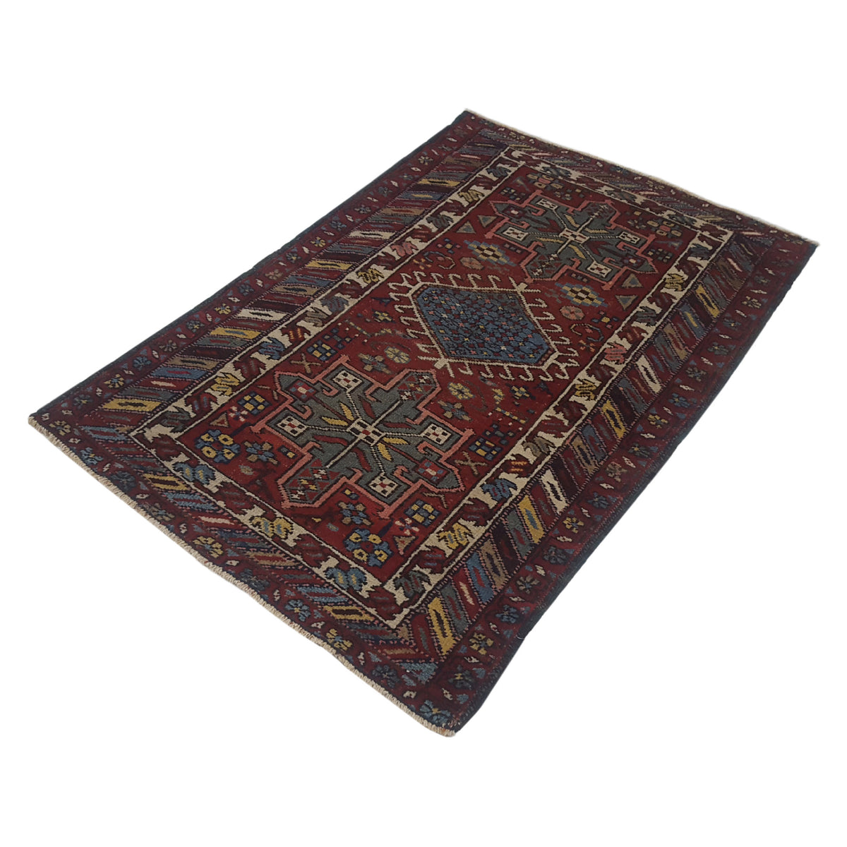 Fasa Antique Karajah 2495 Red Rust Traditional Antique Rug