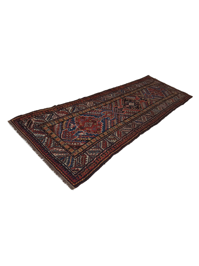 Fasa Antique Karabagh 2523 Rust Ivory Traditional Antique Rug
