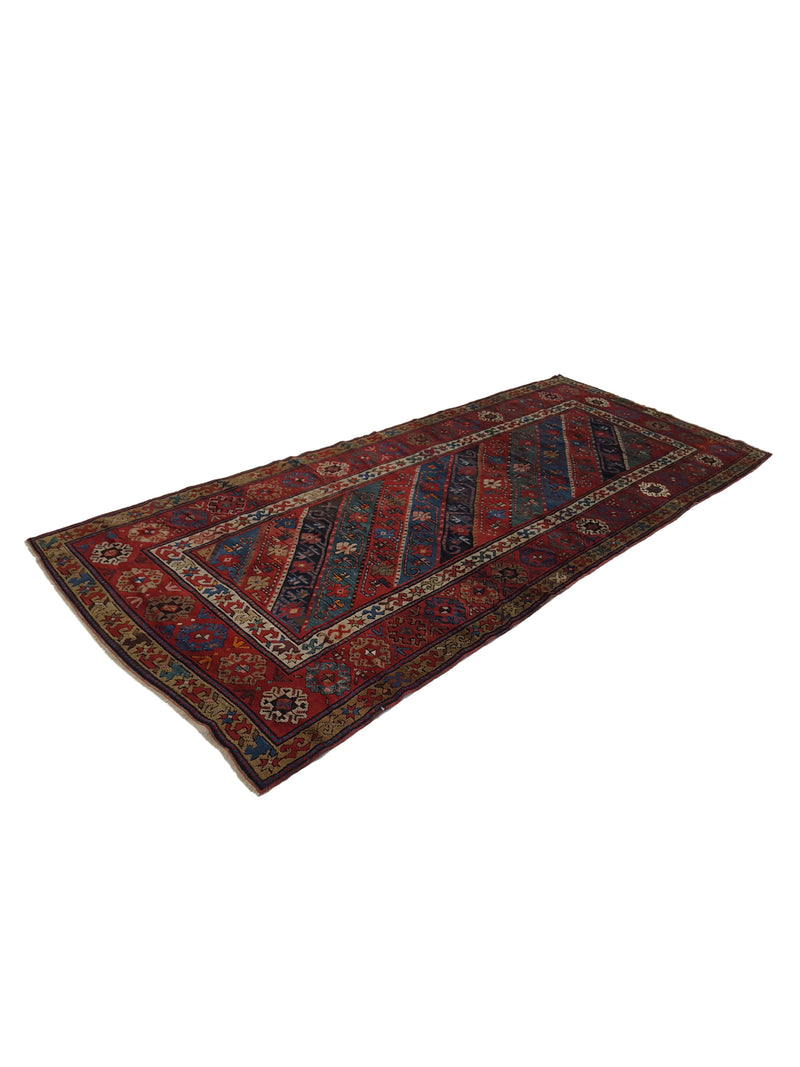 Fasa Antique Kazak 2524 Multi Rust Traditional Antique Rug
