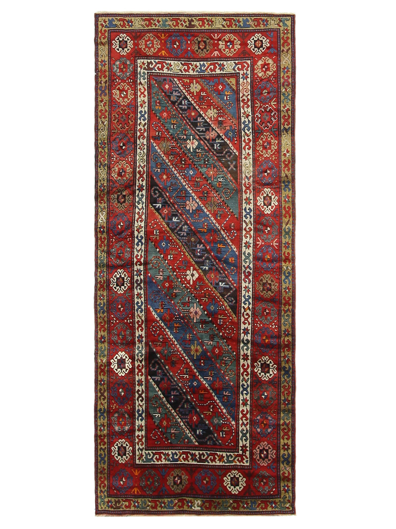 Fasa Antique Kazak  Multi Rust Traditional