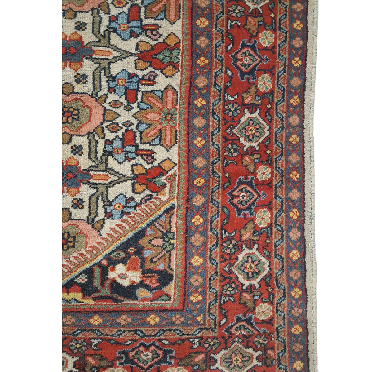 Fasa Antique Mahal 2561 Ivory Rust Traditional Antique Rug