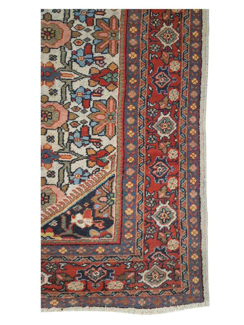 Fasa Antique Mahal 2561 Ivory Rust Traditional Antique Rug