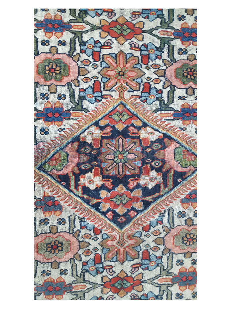 Fasa Antique Mahal 2561 Ivory Rust Traditional Antique Rug