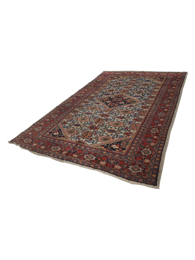 Fasa Antique Mahal 2561 Ivory Rust Traditional Antique Rug