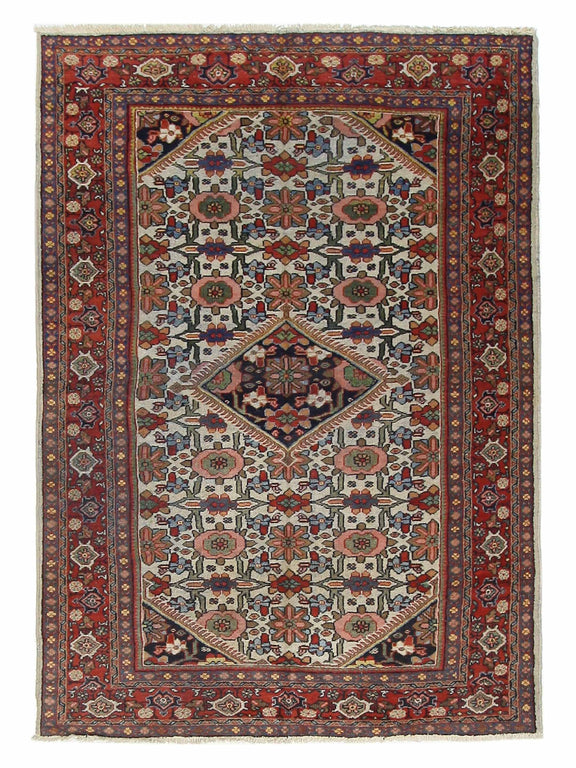 Fasa Antique Mahal  Ivory Rust Traditional