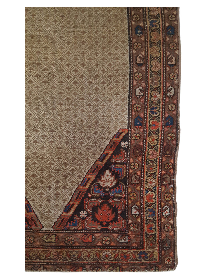 Fasa Antique Serab 2565 Camel Brown Traditional Antique Rug