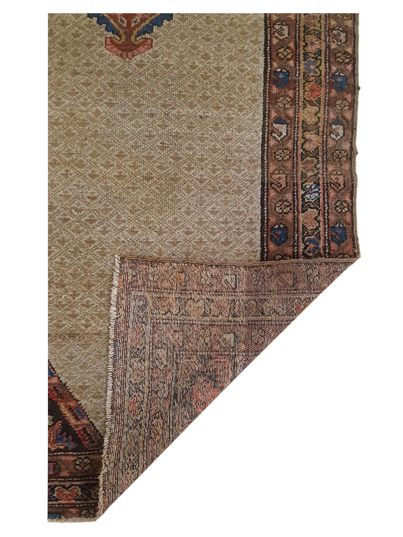 Fasa Antique Serab 2565 Camel Brown Traditional Antique Rug