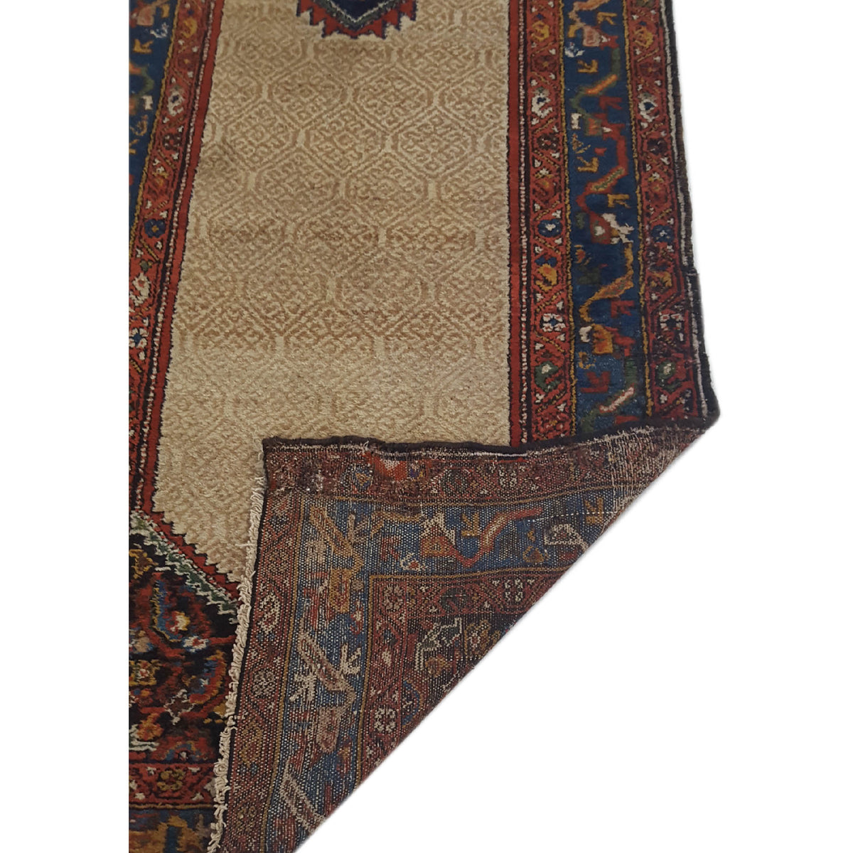 Fasa Antique Malayer 2566 Ivory Rust Traditional Antique Rug