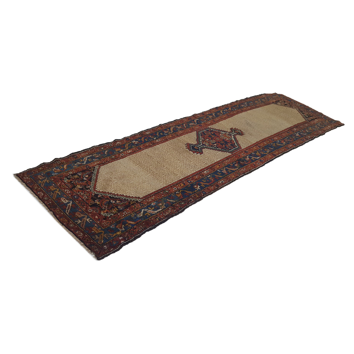 Fasa Antique Malayer 2566 Ivory Rust Traditional Antique Rug