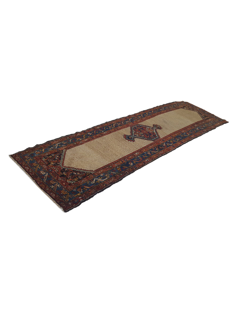 Fasa Antique Malayer 2566 Ivory Rust Traditional Antique Rug