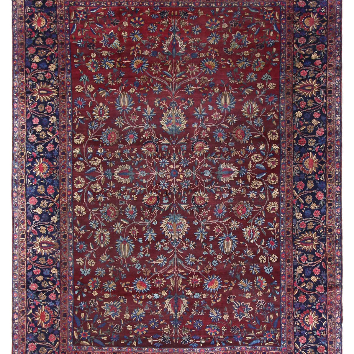 Fasa Antique Kerman  Rust Indigo Traditional