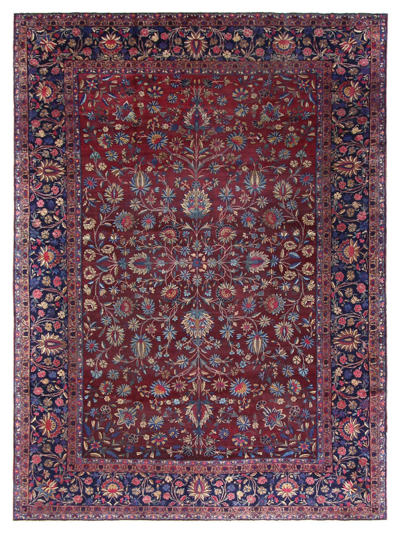 Fasa Antique Kerman  Rust Indigo Traditional