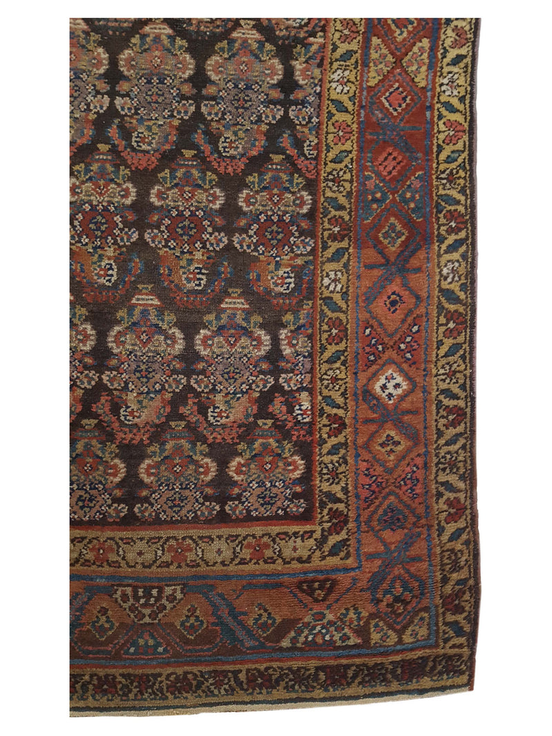 Fasa Antique Malayer 2583 Indigo Rust Traditional Antique Rug