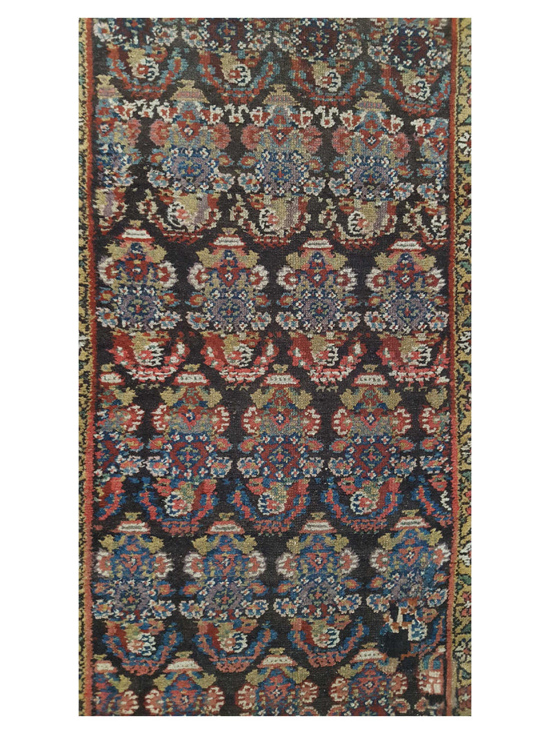 Fasa Antique Malayer 2583 Indigo Rust Traditional Antique Rug