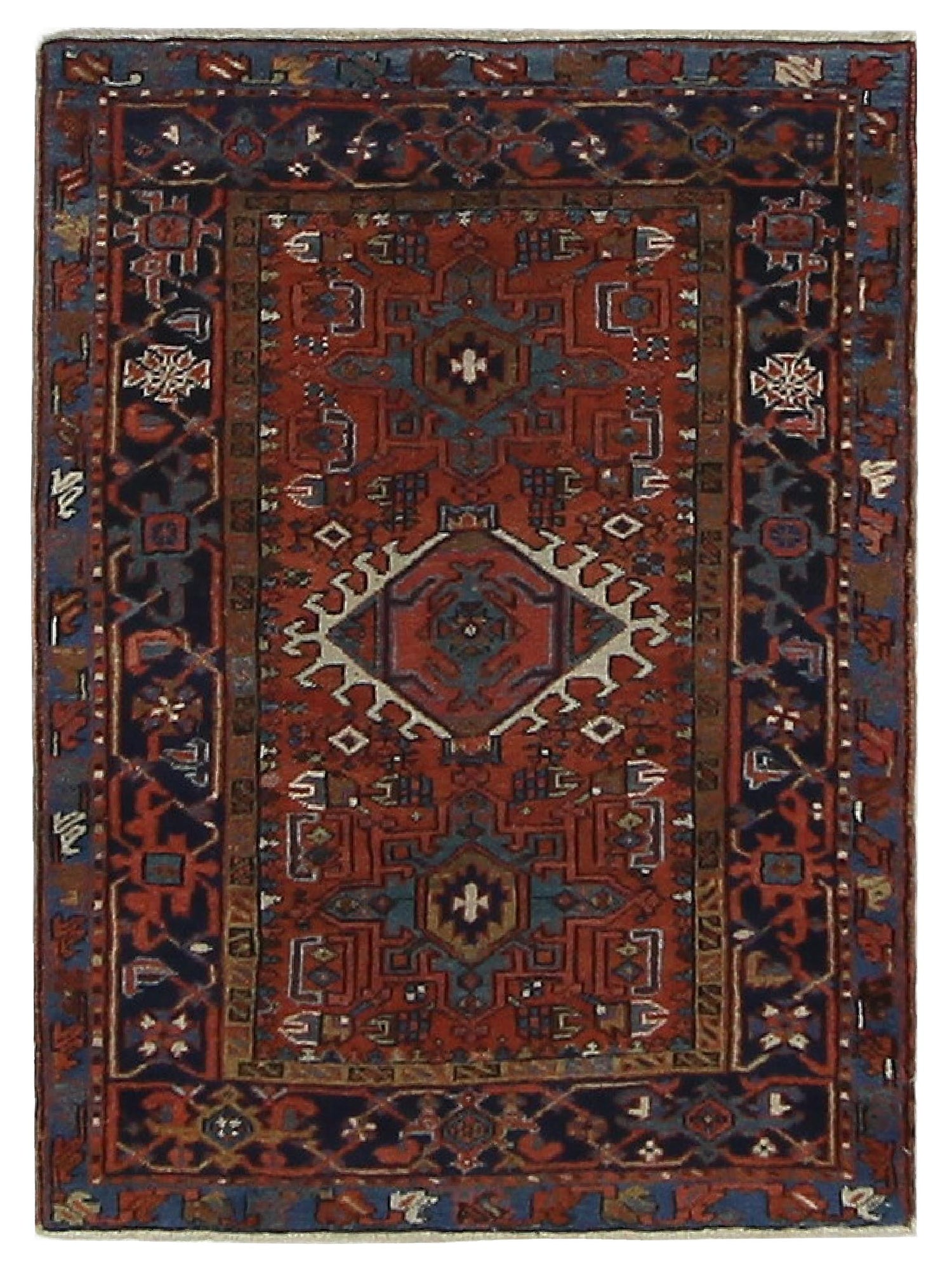 Fasa Antique Heriz  Blue Navy Traditional