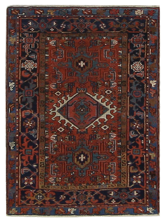 Fasa Antique Heriz  Blue Navy Traditional