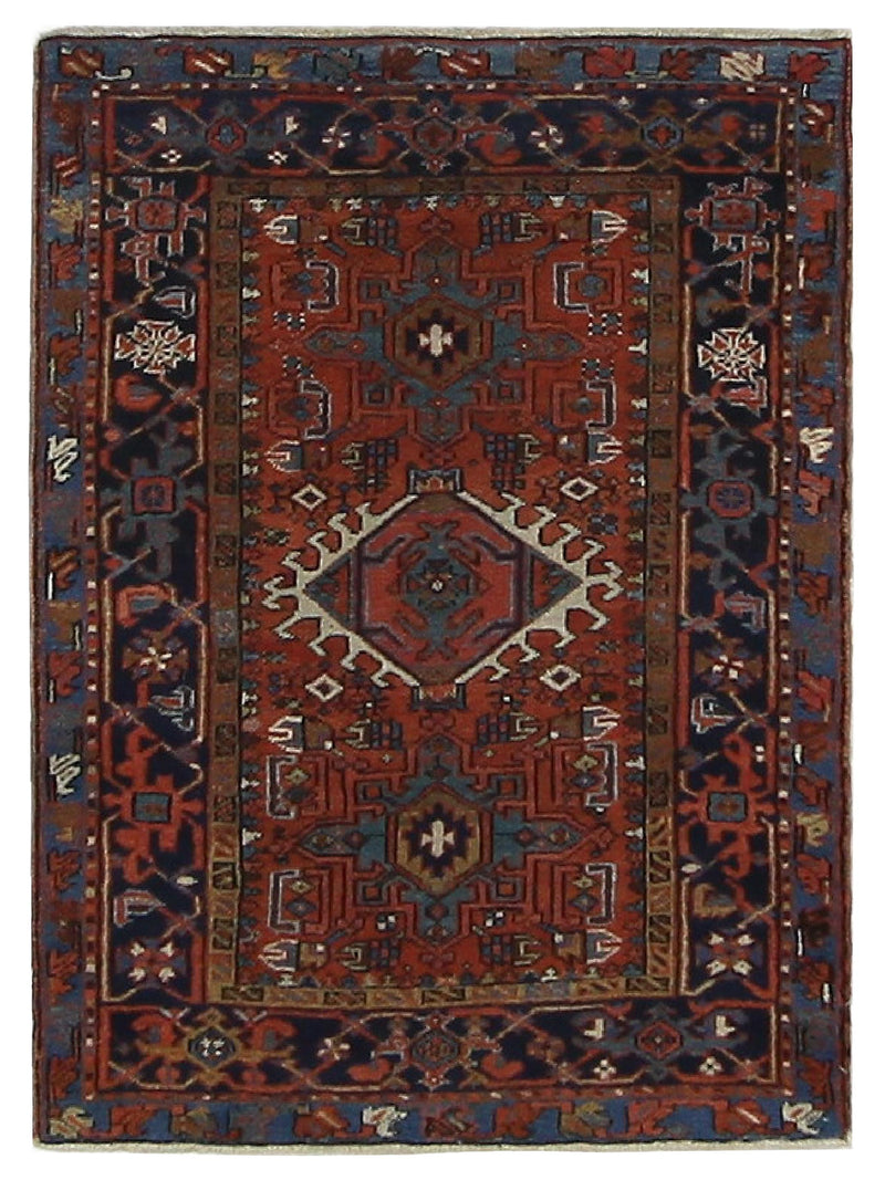 Fasa Antique Heriz  Blue Navy Traditional