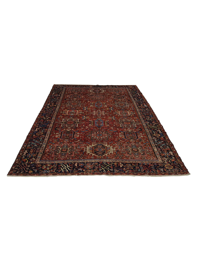 Fasa Antique Karajah 2690 Rust Rust Traditional Antique Rug