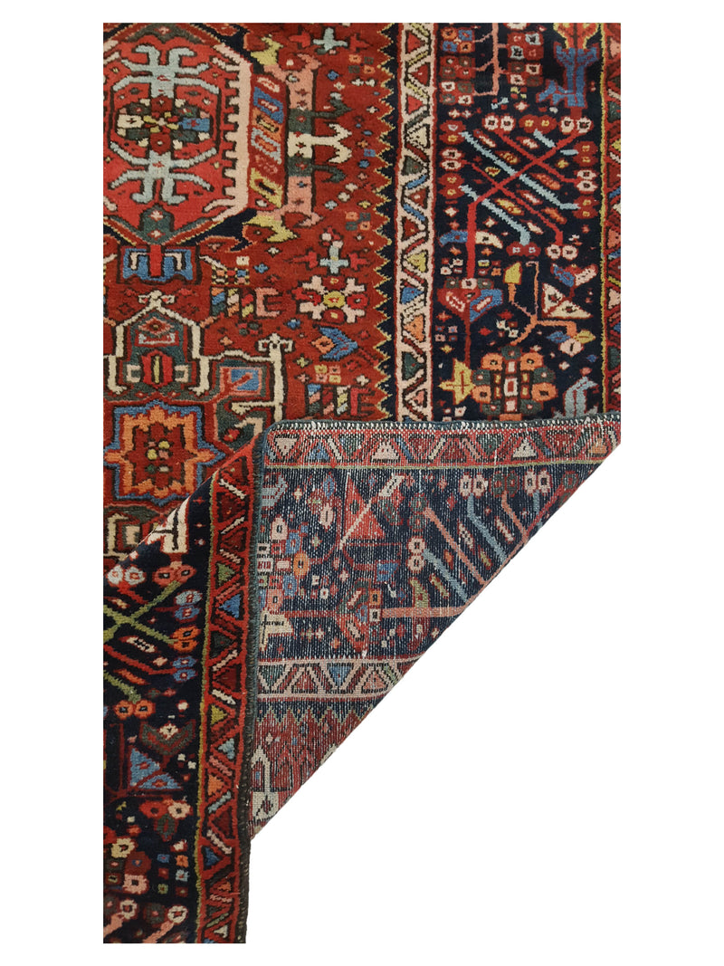 Fasa Antique Karajah 2690 Rust Rust Traditional Antique Rug